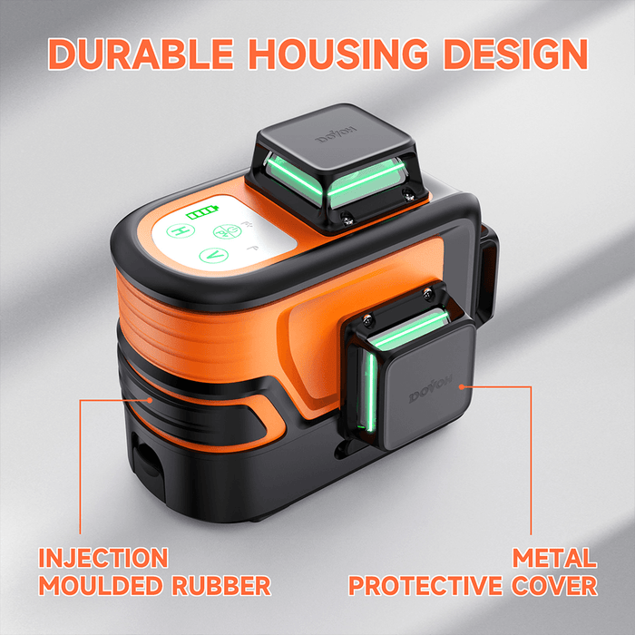 Injection-molding rubber housing and metal protective cover make the durable housing Dovoh P3-360G