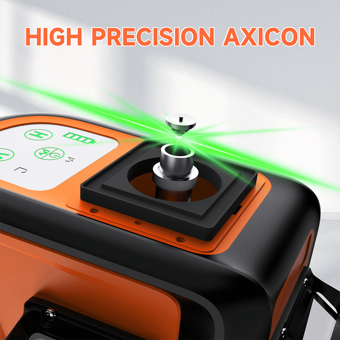 360 degree 4d 16 lines self-leveling green laser level with 90mw high visibility green beam