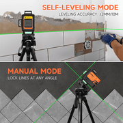 360 laser level for tile, ceiling grid laser level, Dovoh P4-360G auto leveling within ±4° self-leveling mode and manual model