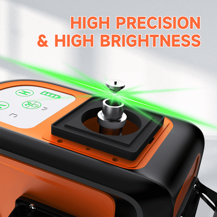 360 degree 4d 16 lines self-leveling green laser level with 90mw high visibility green beam