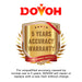 DOVOH 5 Years Accuracy Warranty badge on a white background