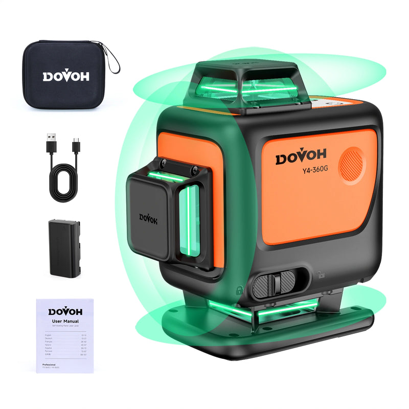 DOVOH laser level with accessories Y4-360G