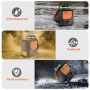 Dovoh PV-360G laser level with plumb dot passed IP54 and drop test