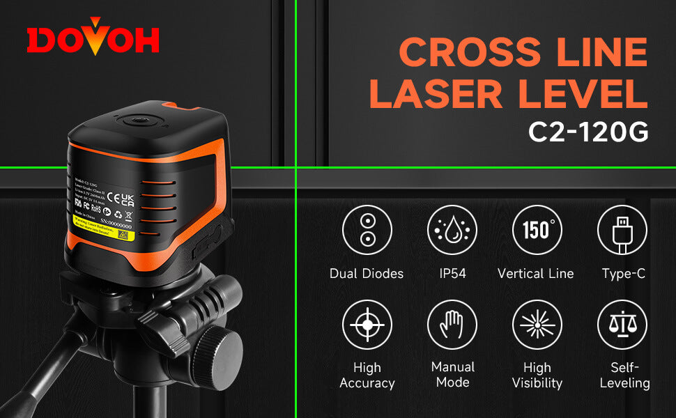 Cross line laser level C2-120G