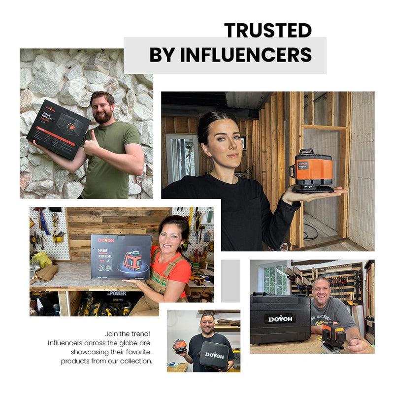 Dovoh laser level for remodel layout installation - trusted by 10+US DIY YouTubers