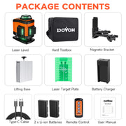 K4-360G laser level package contents