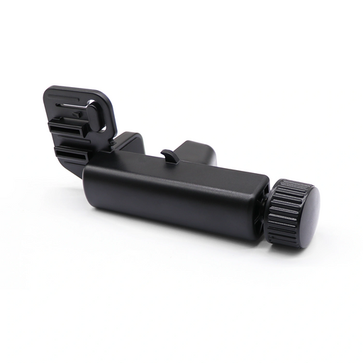 Laser receiver holder bracket clamp for DR1 by DOVOH. Secure mounting accessory for grade rods used in construction and leveling work.