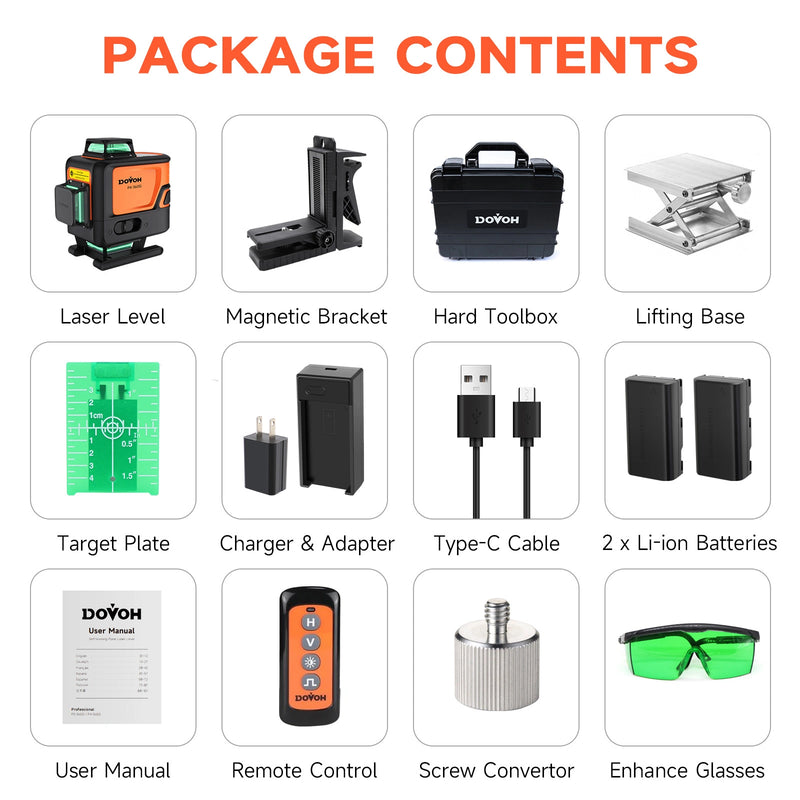 360 Laser Level 16 Lines- Dovoh P4-360G