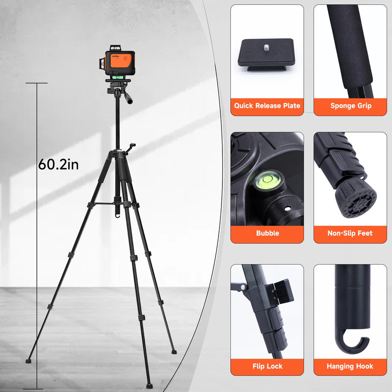4D Laser Level with Tripod - Dovoh Y4-360G-kit