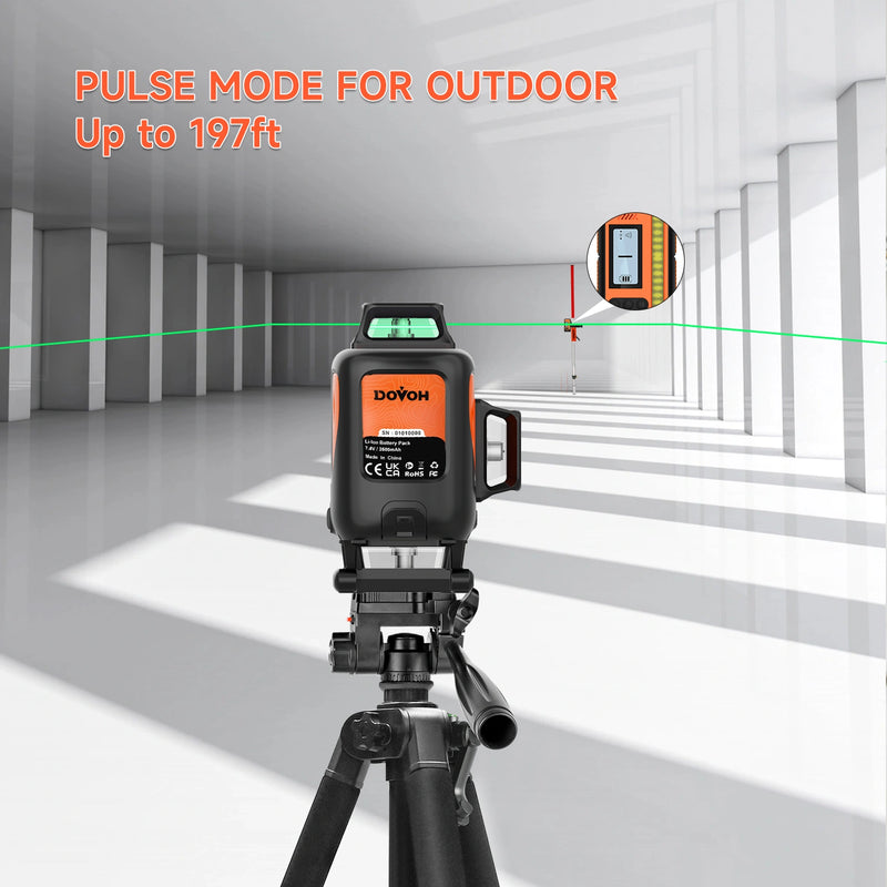 4D Laser Level with Tripod - Dovoh Y4-360G-kit