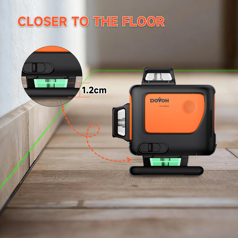 4D Laser Level with Tripod - Dovoh Y4-360G-kit