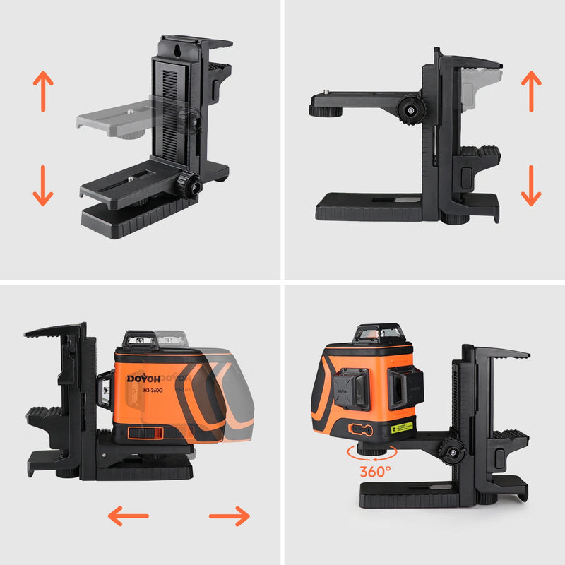 Dovoh WB03 fine adjustment magnetic laser level bracket with 360 degree rotation