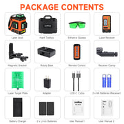 Dovoh outdoor laser level and receiver package list