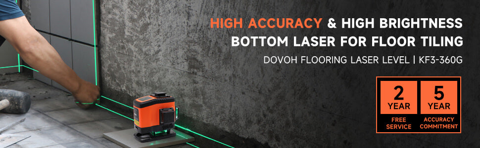 use dovoh KF3-360G laser level for wall tile